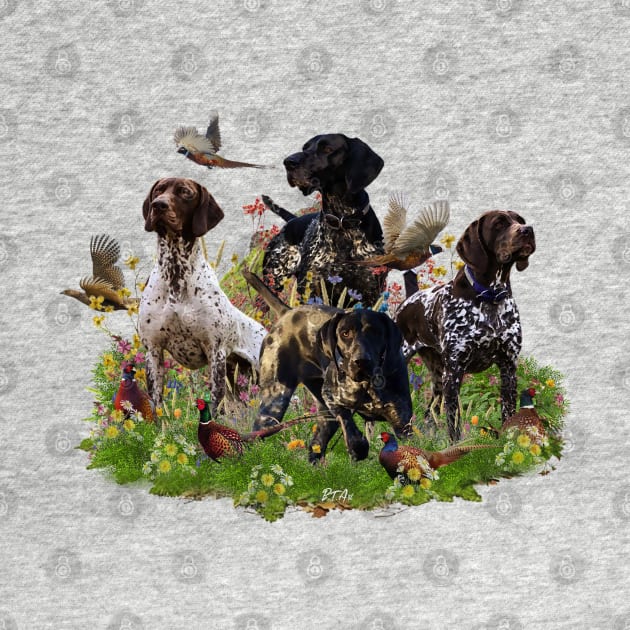 German Shorthaired Pointer by German Wirehaired Pointer 